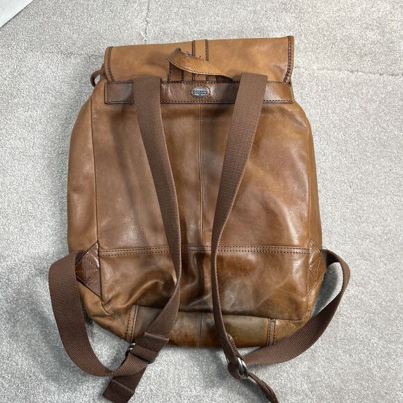 Fossil Vintage Drawstring Backpack Leather Brown‎ Women’s main image 7